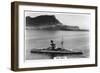 Battleship HMS Revenge Off Gilbralter, 1937-null-Framed Premium Giclee Print