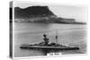 Battleship HMS Revenge Off Gilbralter, 1937-null-Stretched Canvas