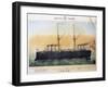 Battleship Italia, Color, Italy, 19th Century-null-Framed Giclee Print