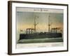 Battleship Lepanto, Colour, Italy, 19th Century-null-Framed Giclee Print