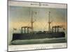 Battleship Lepanto, Colour, Italy, 19th Century-null-Mounted Giclee Print