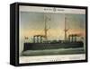 Battleship Lepanto, Colour, Italy, 19th Century-null-Framed Stretched Canvas