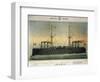 Battleship Lepanto, Colour, Italy, 19th Century-null-Framed Giclee Print