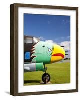 Battleship Memorial Park, World War 2 Era B-25 Bomber, Mobile, Alabama, USA-Walter Bibikow-Framed Photographic Print