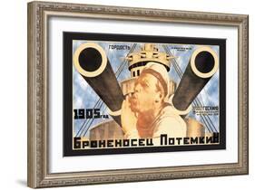 Battleship Potemkin 1905-Anton Lavinsky-Framed Art Print