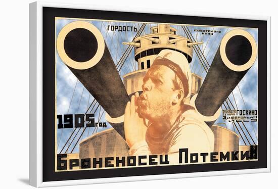 Battleship Potemkin 1905-Anton Lavinsky-Framed Art Print