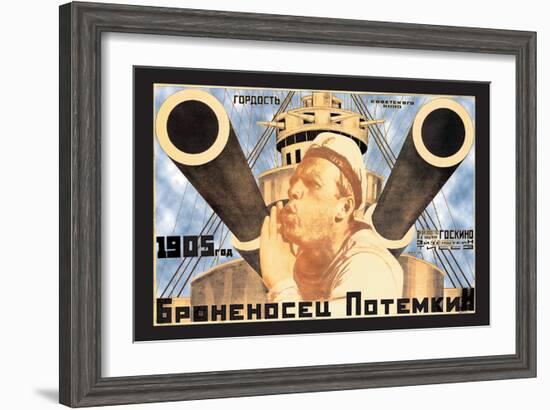 Battleship Potemkin 1905-Anton Lavinsky-Framed Art Print