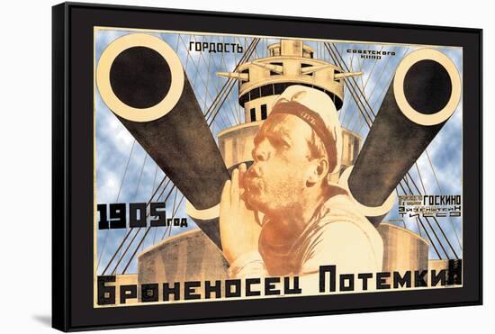 Battleship Potemkin 1905-Anton Lavinsky-Framed Stretched Canvas