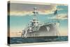 Battleship USS New York-null-Stretched Canvas