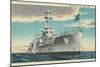 Battleship USS New York-null-Mounted Art Print