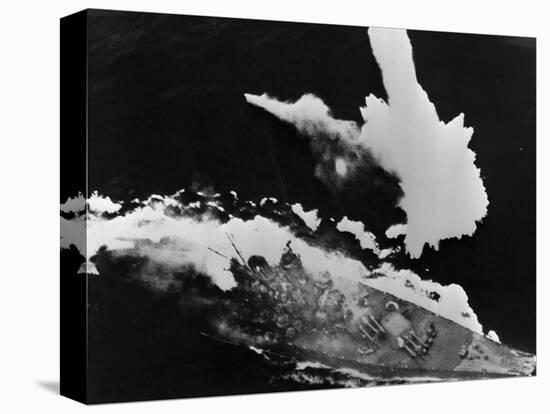 Battleship Yamato under Attack-null-Stretched Canvas