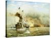 Battleships at War-James Gale Tyler-Stretched Canvas