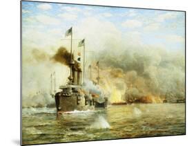 Battleships at War-James Gale Tyler-Mounted Giclee Print