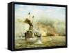 Battleships at War-James Gale Tyler-Framed Stretched Canvas