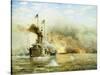 Battleships at War-James Gale Tyler-Stretched Canvas