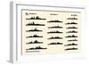 Battleships-Bb, Heavy Cruisers-CA, Light Cruisers-CL-null-Framed Art Print