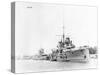 Battleships in Harbor-null-Stretched Canvas