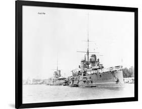 Battleships in Harbor-null-Framed Photographic Print