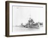 Battleships in Harbor-null-Framed Photographic Print