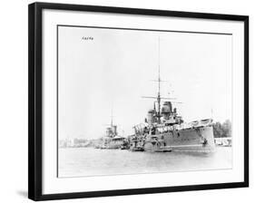 Battleships in Harbor-null-Framed Photographic Print