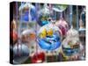 Baubles for Sale in Colmar Christmas Market.-Jon Hicks-Stretched Canvas