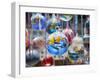 Baubles for Sale in Colmar Christmas Market.-Jon Hicks-Framed Photographic Print