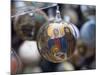 Baubles for Sale in the Viennese Christmas Market, Vienna, Austria.-Jon Hicks-Mounted Photographic Print