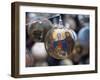 Baubles for Sale in the Viennese Christmas Market, Vienna, Austria.-Jon Hicks-Framed Photographic Print