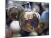 Baubles for Sale in the Viennese Christmas Market, Vienna, Austria.-Jon Hicks-Mounted Photographic Print