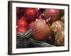 Baubles for Sale in the Viennese Christmas Market, Vienna, Austria.-Jon Hicks-Framed Photographic Print