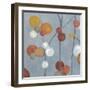 Baubles in Paprika II-Margaret Ferry-Framed Art Print