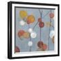 Baubles in Paprika II-Margaret Ferry-Framed Art Print