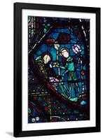 Baudoin Tends the Dying Roland, Stained Glass, Chartres Cathedral, France, 1194-1260-null-Framed Photographic Print