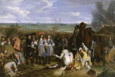 Louis XIV, accompagné de Turenne, du futur maréchal de Duras, visite sous le feu de l'ennemi les-Baudoin Yvart-Mounted Giclee Print