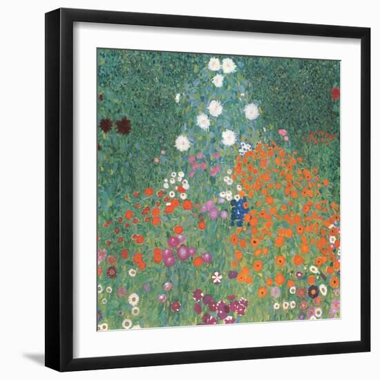 Bauerngarten-unknown Klimt-Framed Art Print