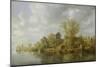 Bauerngehoefte Am Fluss, 1636-Jan Van Goyen-Mounted Giclee Print