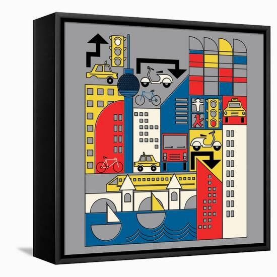 Bauhaus Berlin-null-Framed Stretched Canvas