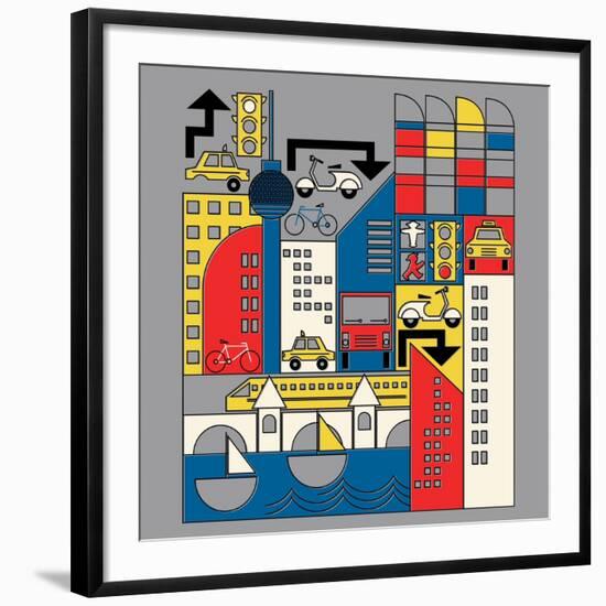 Bauhaus Berlin-null-Framed Giclee Print