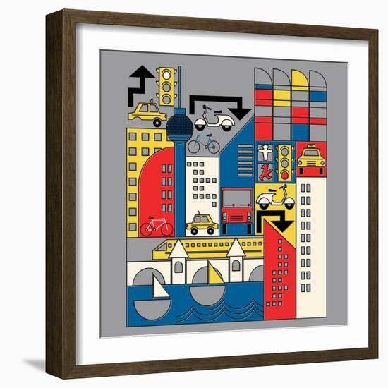 Bauhaus Berlin-null-Framed Giclee Print