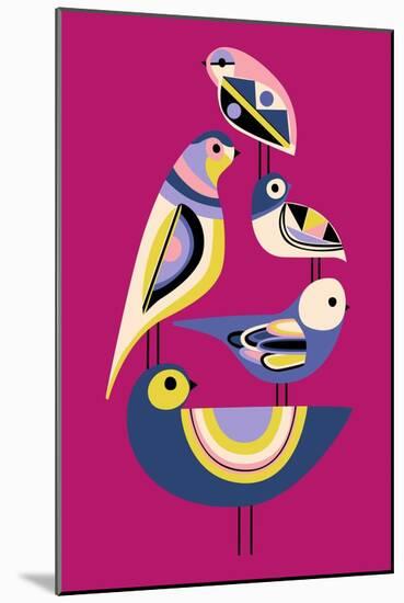 Bauhaus Birds-null-Mounted Premium Giclee Print