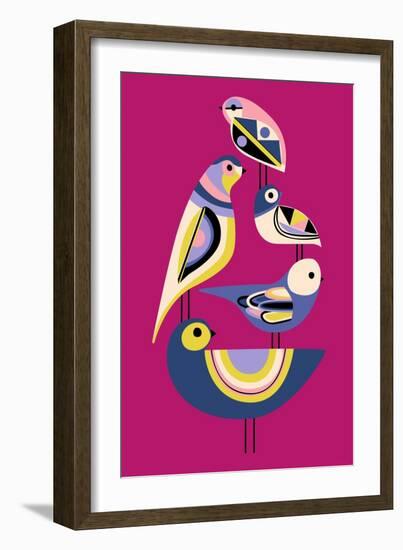 Bauhaus Birds-null-Framed Giclee Print