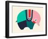 Bauhaus Elephant-null-Framed Giclee Print