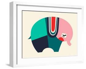 Bauhaus Elephant-null-Framed Giclee Print