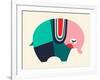 Bauhaus Elephant-null-Framed Giclee Print