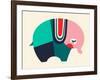 Bauhaus Elephant-null-Framed Giclee Print