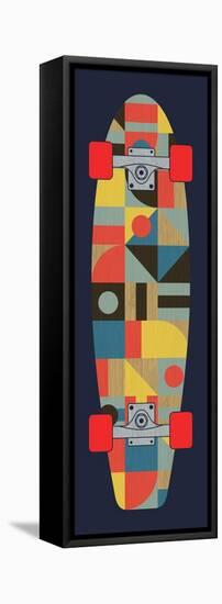 Bauhaus Skateboard-null-Framed Stretched Canvas