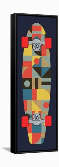 Bauhaus Skateboard-null-Framed Stretched Canvas