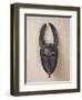 Baule Horned Mask, Ivory Coast, 19th-20th Century (Wood & Horn)-null-Framed Premium Giclee Print