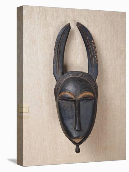 Baule Horned Mask, Ivory Coast, 19th-20th Century (Wood & Horn)-null-Stretched Canvas