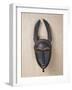 Baule Horned Mask, Ivory Coast, 19th-20th Century (Wood & Horn)-null-Framed Giclee Print